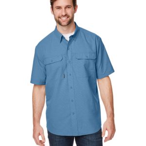 Dri Duck Men's Crossroad Dobby Short Sleeve Woven Shirt