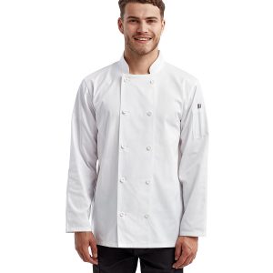 Artisan Collection by Reprime Unisex Long-Sleeve Recycled Chef's Coat